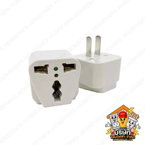 เต้ารับคอมรุ่นขาแบนมีแลมป์ NO.088 NATIONINE