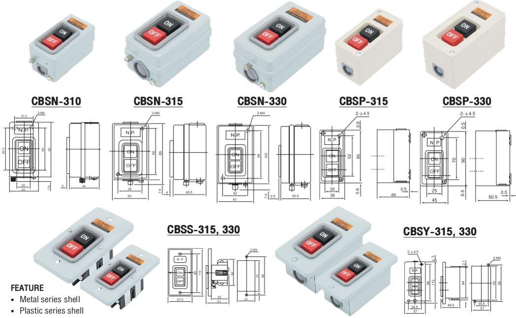 DAKO POWER PUSHBUTTON SWITCH