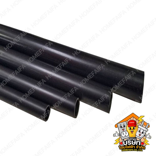 Black electrical conduit
